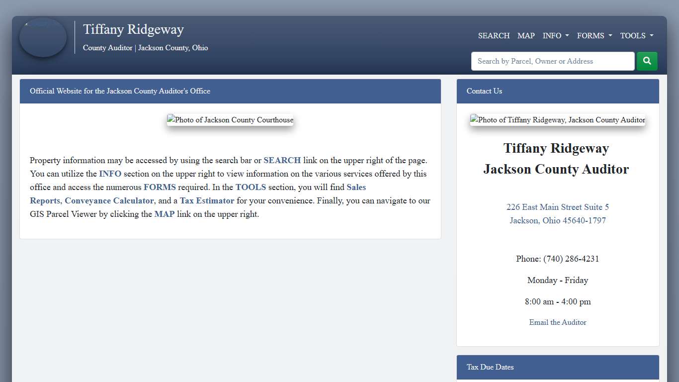 Home - County Auditor Website, Jackson County, Ohio